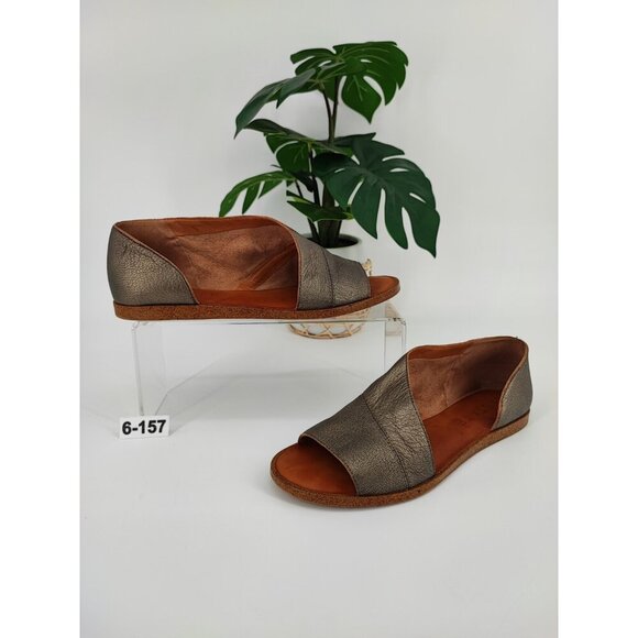 1.State Women's Celvin Leather Open Toe Cutout Slip On Flats Size 6.5M  US - Picture 1 of 8